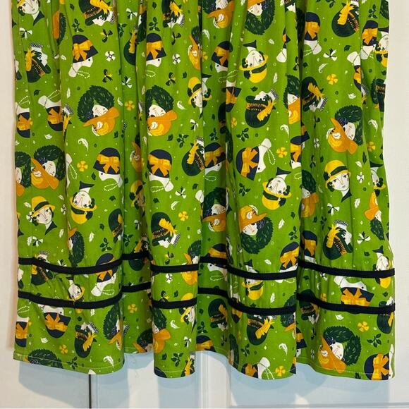 Banned Apparel Dancing Days Green 20s Flapper Ladies Full Retro Skirt 2XL - Picture 5 of 10